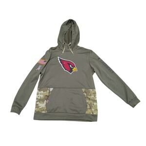 Nike Arizona Cardinals Salute To Service Hoodie Pullover Therma Performance NFL